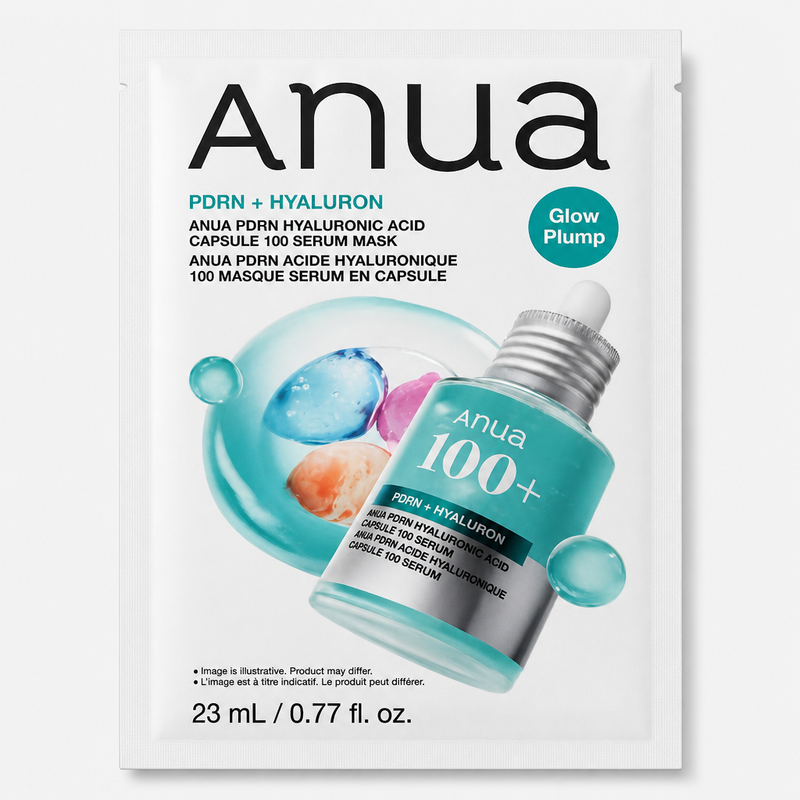 Anua PDRN Hyaluronic Acid Capsule 100 Serum Mask – Maschera Viso Rimpolpante 23ml