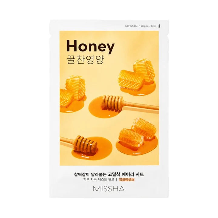 Missha Airy Fit Sheet Mask Honey – Nourishing Face Mask 19g