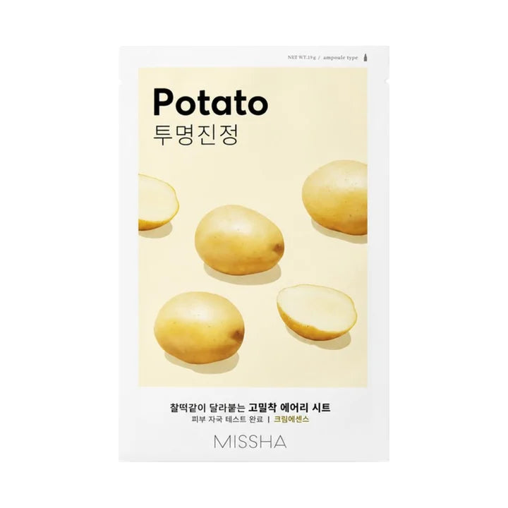 Missha Airy Fit Sheet Mask Potato – Soothing Facial Mask 19g