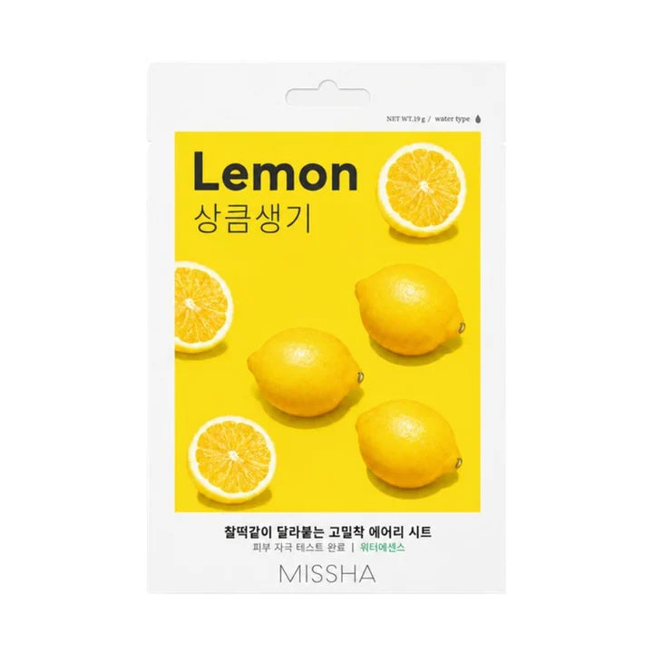 Missha Airy Fit Sheet Mask Lemon – Brightening Face Mask 19g
