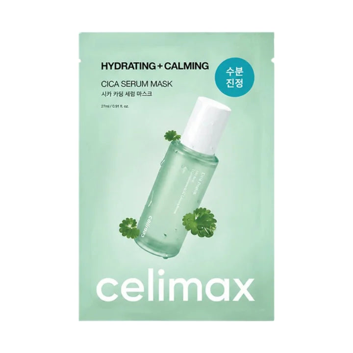 Celimax The Real Cica Calming Ampoule Mask – Soothing Facial Mask 27ml