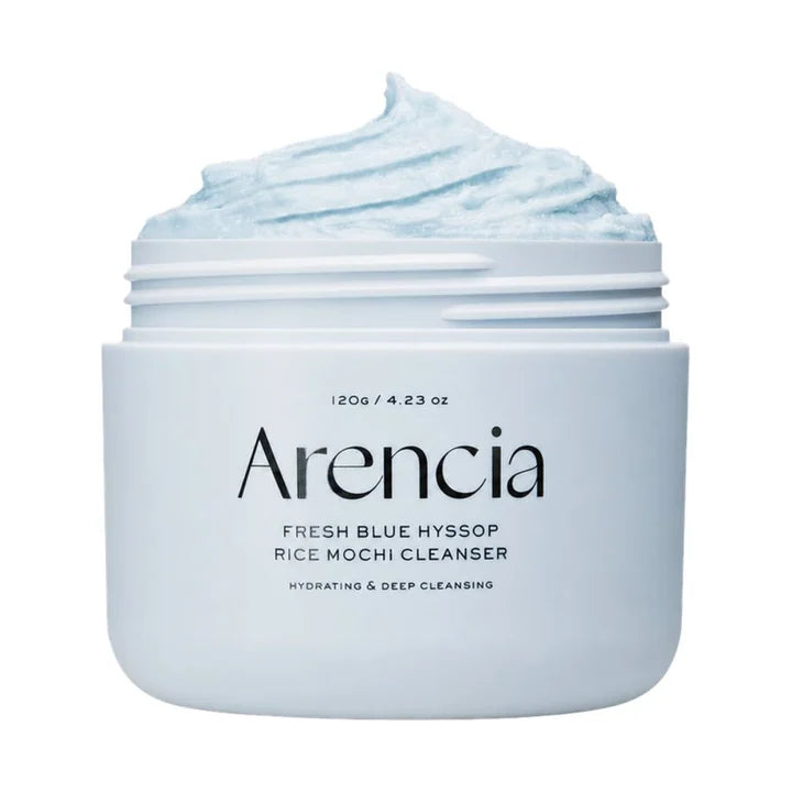 Arencia Fresh Blue Hyssop Rice Mochi Cleanser – Detergente Anti-Pori 120g