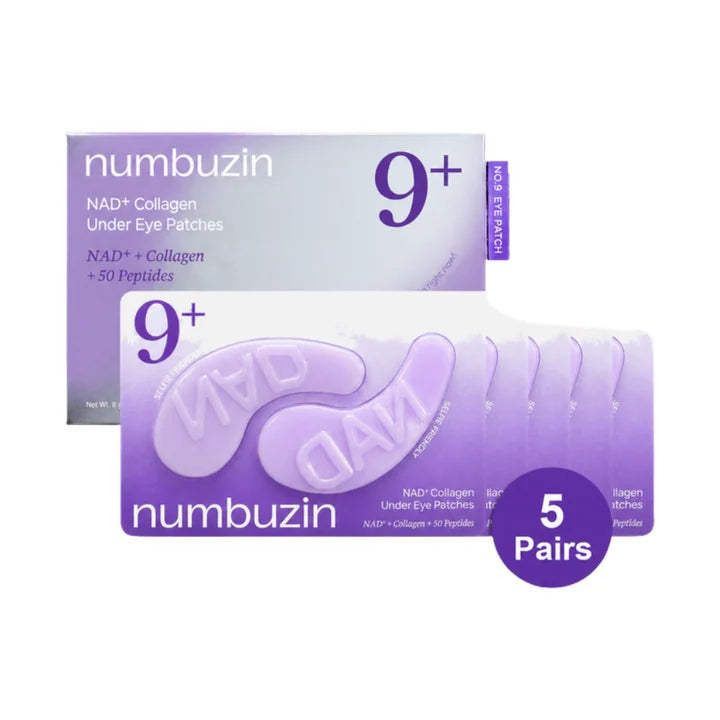 Numbuzin No.9 NAD+ Collagen Under Eye Patches – Patch Occhi al Collagene 5 Paia