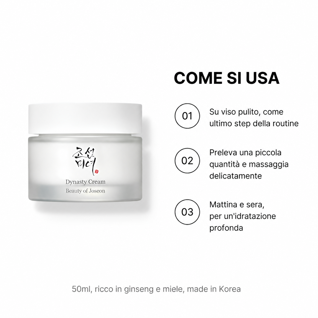 Beauty of Joseon Dynasty Cream - Crema Idratante 50ml - come si usa