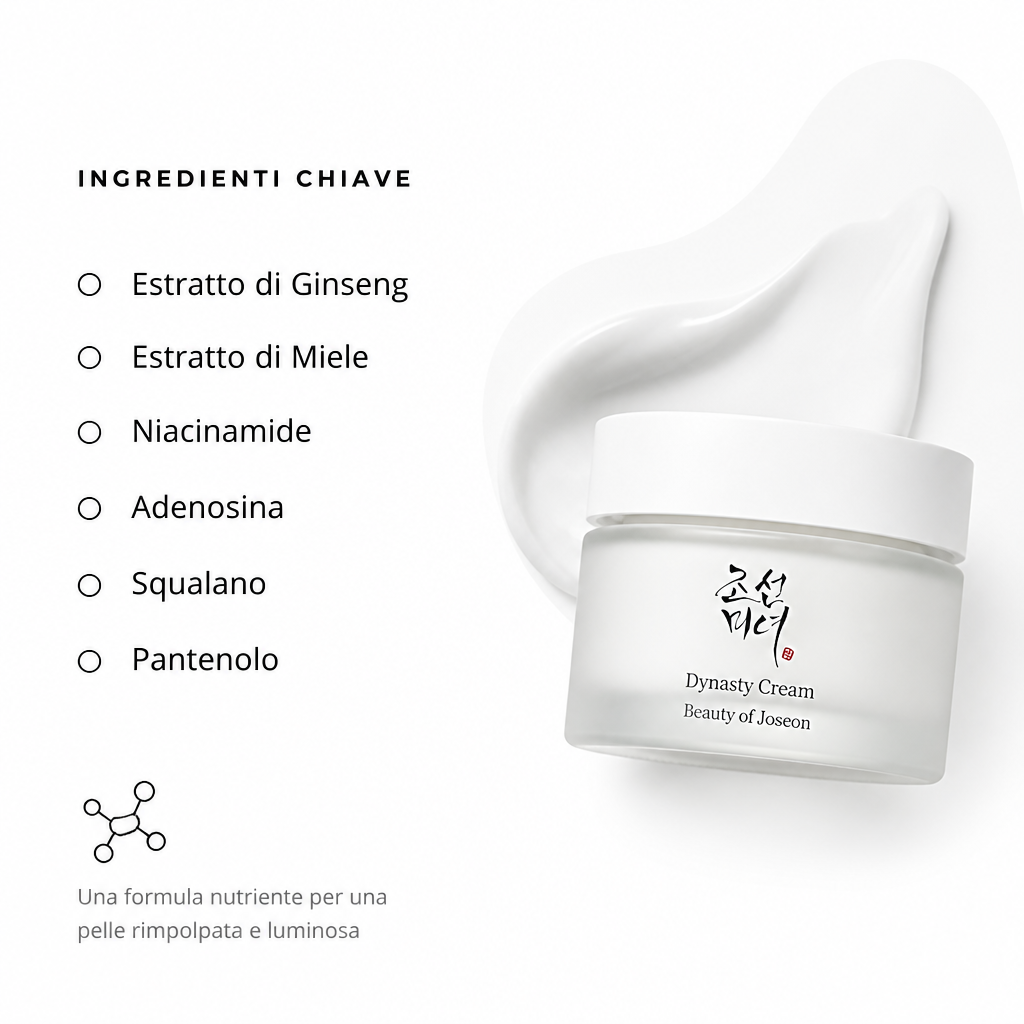 Beauty of Joseon Dynasty Cream - Crema Idratante 50ml - ingredienti chiave