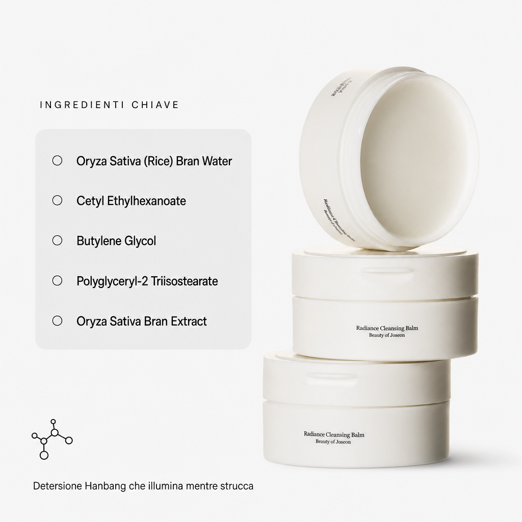 Beauty of Joseon Radiance Cleansing Balm - Balsamo Struccante 100ml - ingredienti chiave