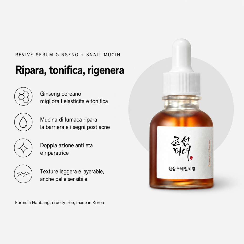 Beauty of Joseon Revive Serum - Siero Anti-Età 30ml - benefici principali