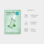 Benefici: calma rossori e reattivita, idratazione profonda, tessuto aqua gel