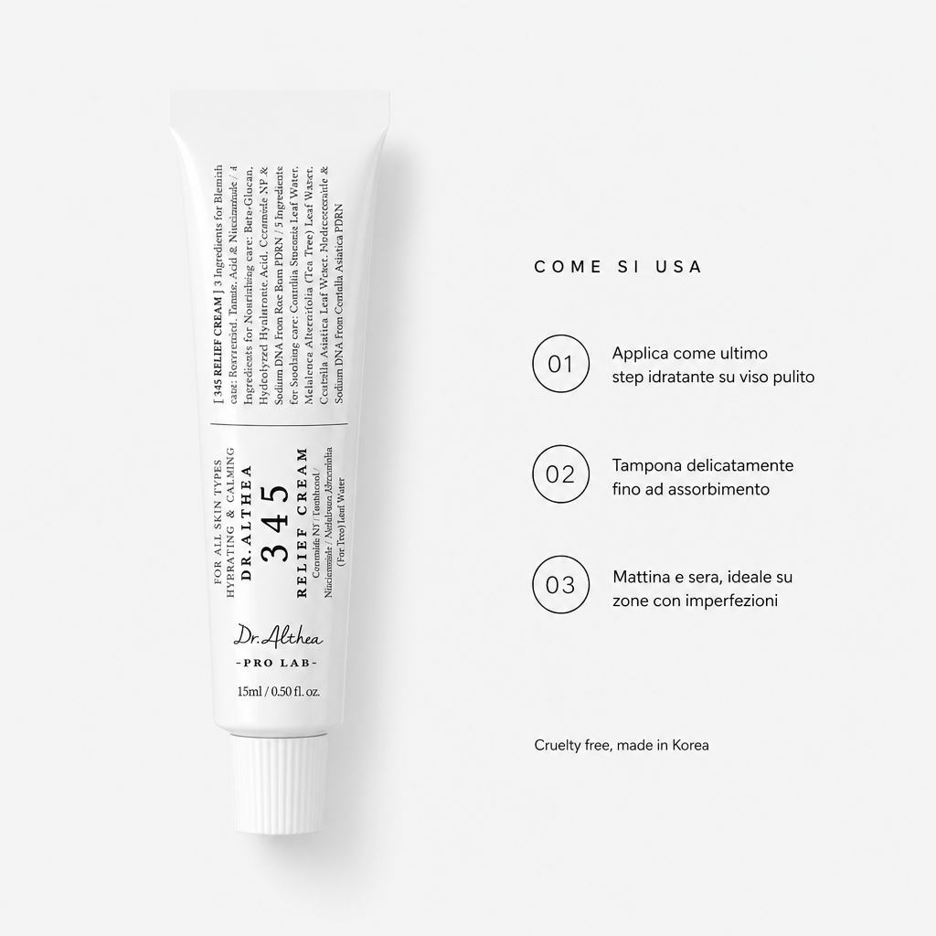 Dr Althea 345 Relief Cream - Crema Lenitiva - come si usa