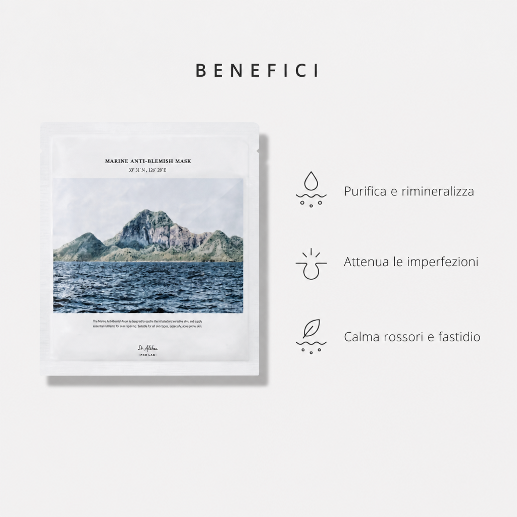 Benefici: purifica e rimineralizza, attenua le imperfezioni, calma rossori