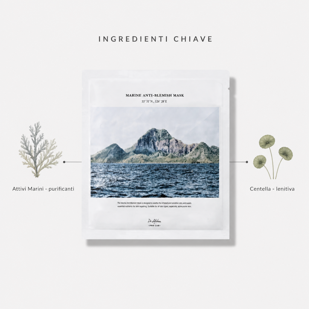 Ingredienti chiave: attivi marini e centella