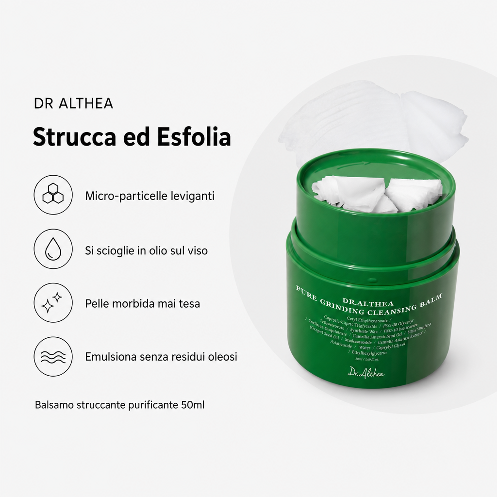 Dr Althea Pure Grinding Cleansing Balm - Balsamo Struccante 50ml - benefici principali