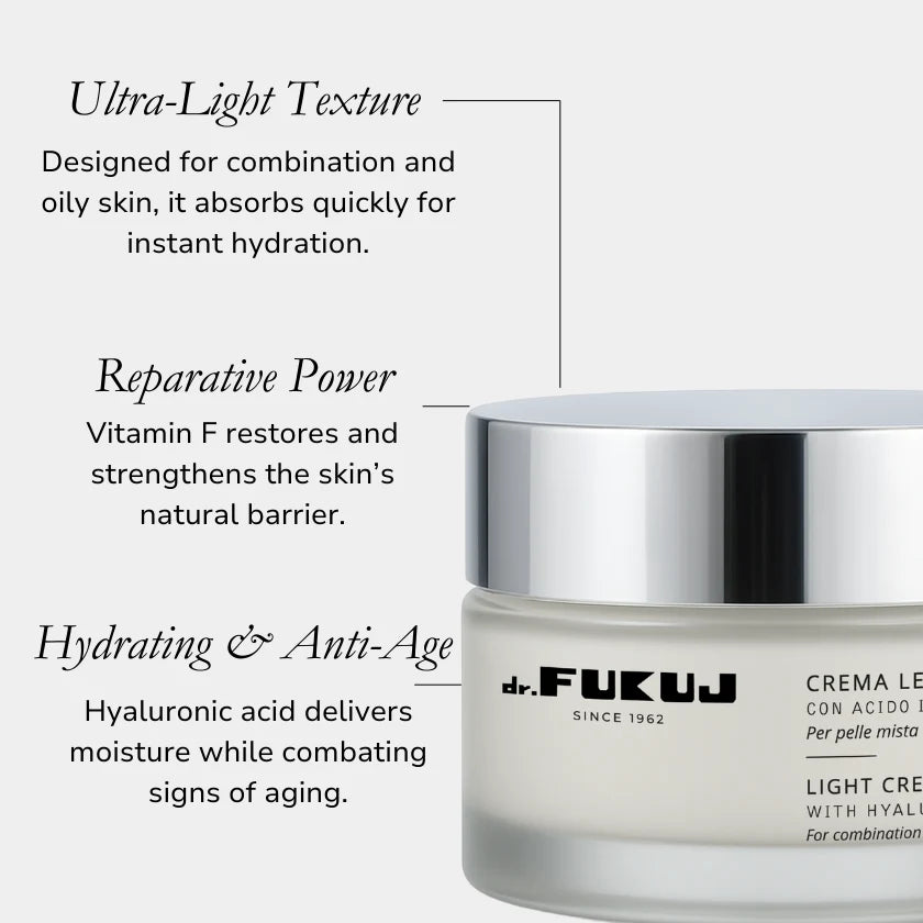 Dr.Fukuj Crema Leggera - Idratante Pelle Mista e Grassa 50ml - foto 2