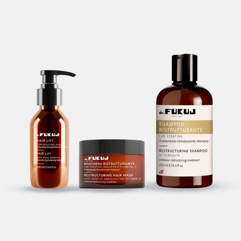 Dr.Fukuj Kit Ristrutturante - Trattamento Completo alla Cheratina