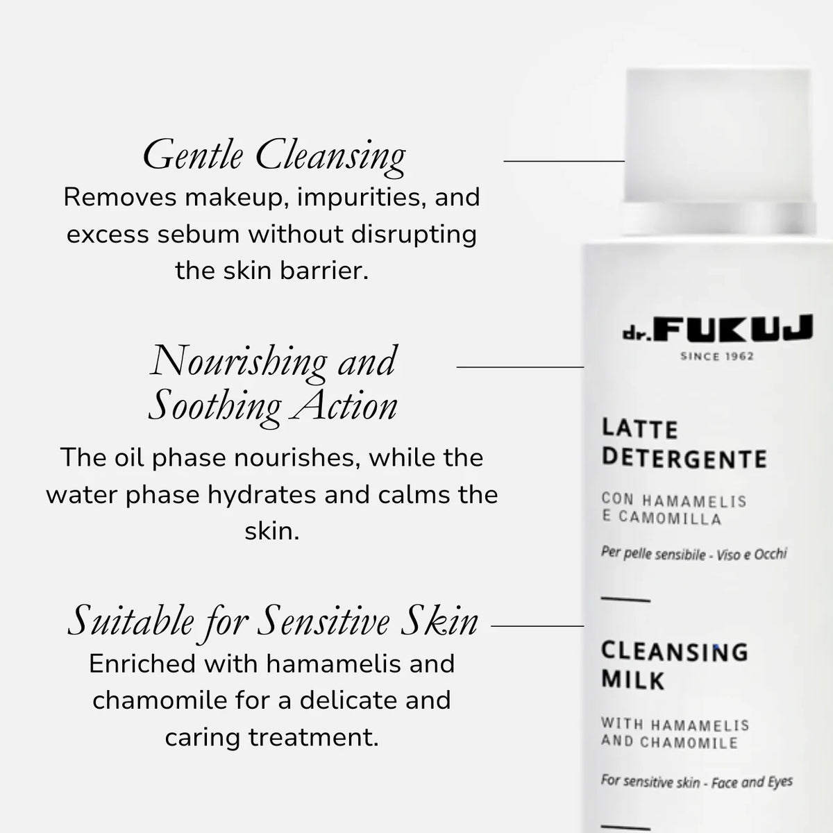 Dr.Fukuj Latte Detergente - Struccante Delicato 250ml - foto 2