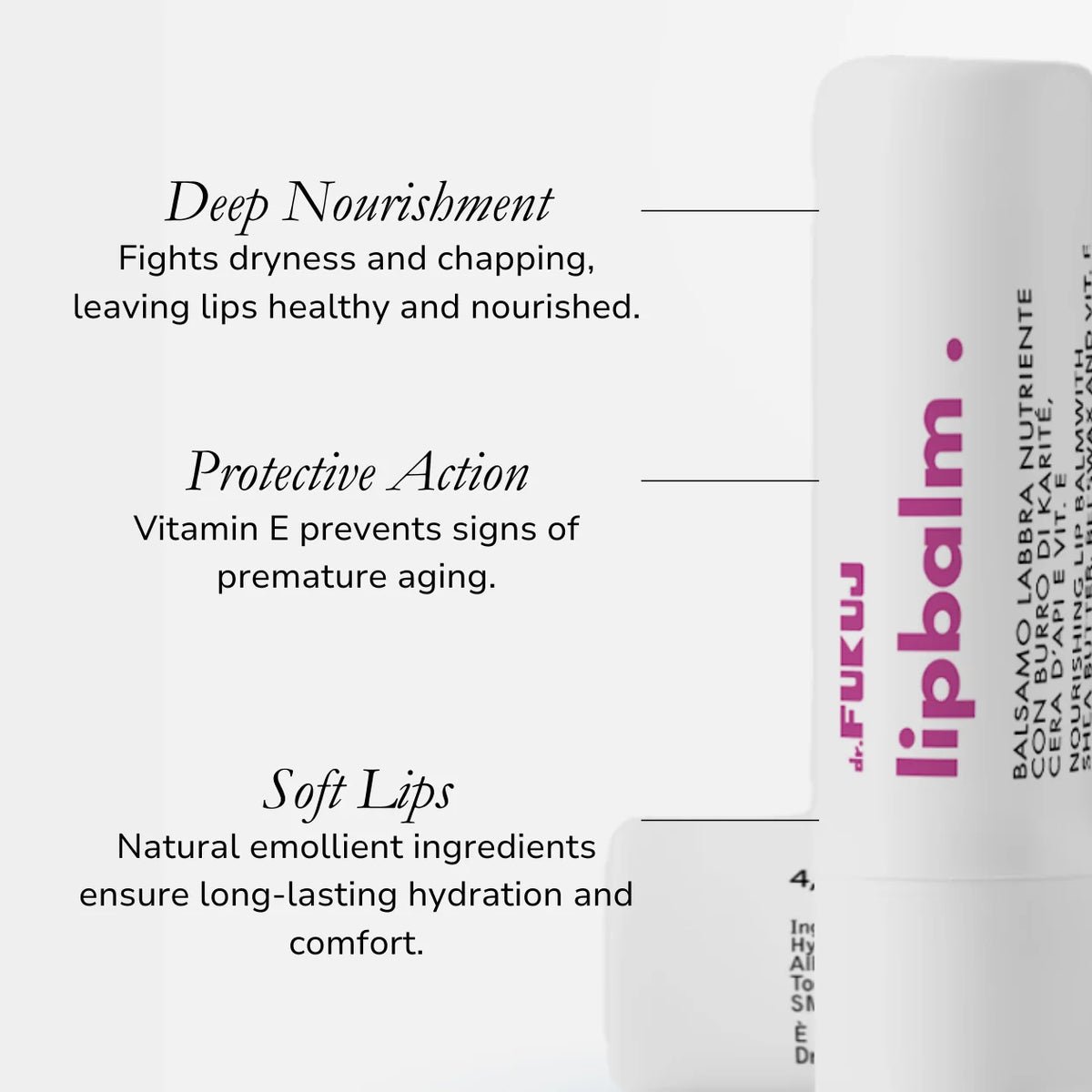 Dr.Fukuj Lipbalm - Balsamo Labbra Nutriente 4,8g - foto 2