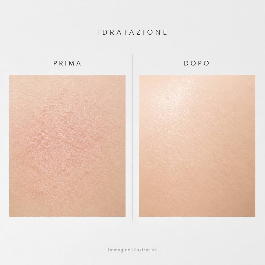 Idratazione prima e dopo - immagine illustrativa