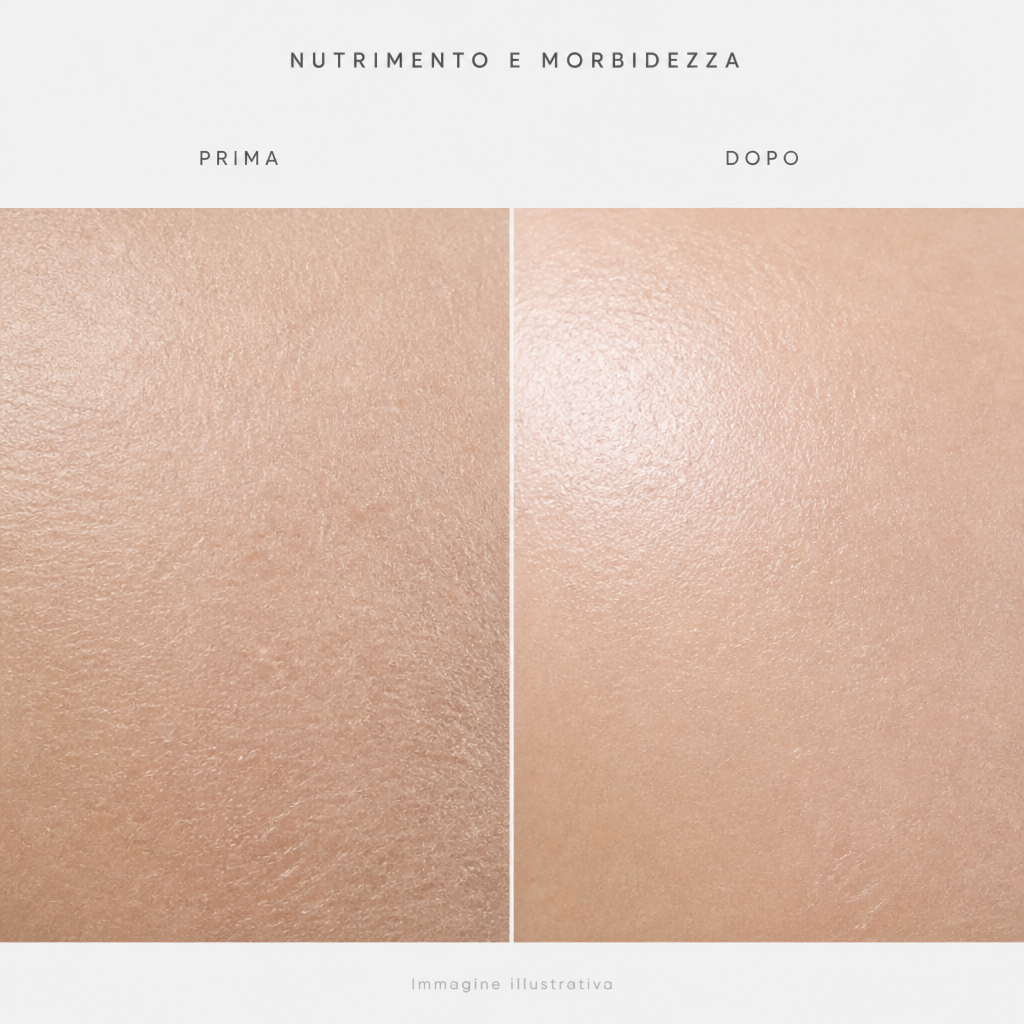 Nutrimento e morbidezza prima e dopo, maschera viso Missha Airy Fit Honey - immagine illustrativa