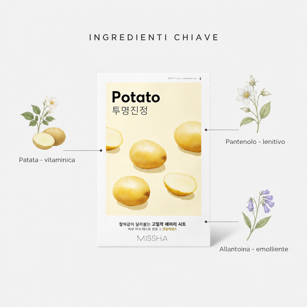 Ingredienti chiave: patata, pantenolo, allantoina