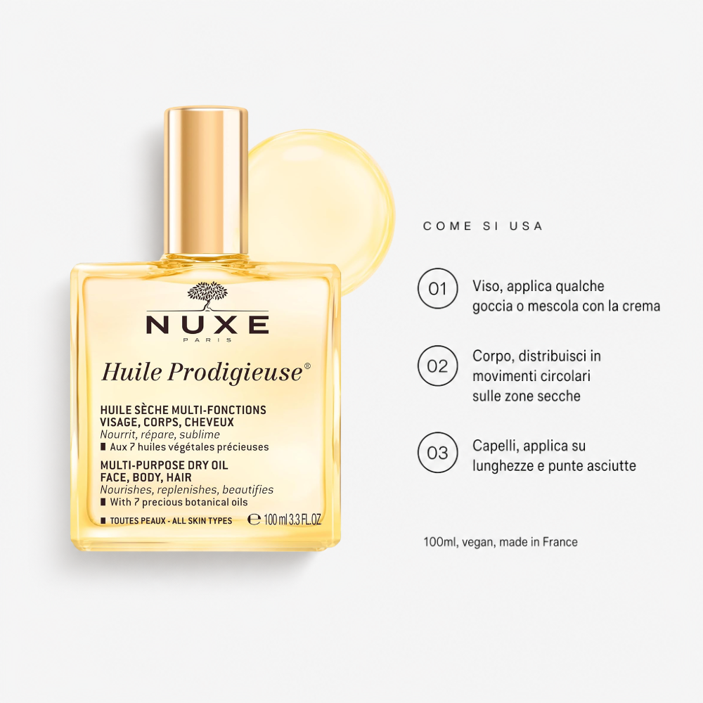Nuxe Huile Prodigieuse - Olio Secco Multifunzione 100ml - foto 3