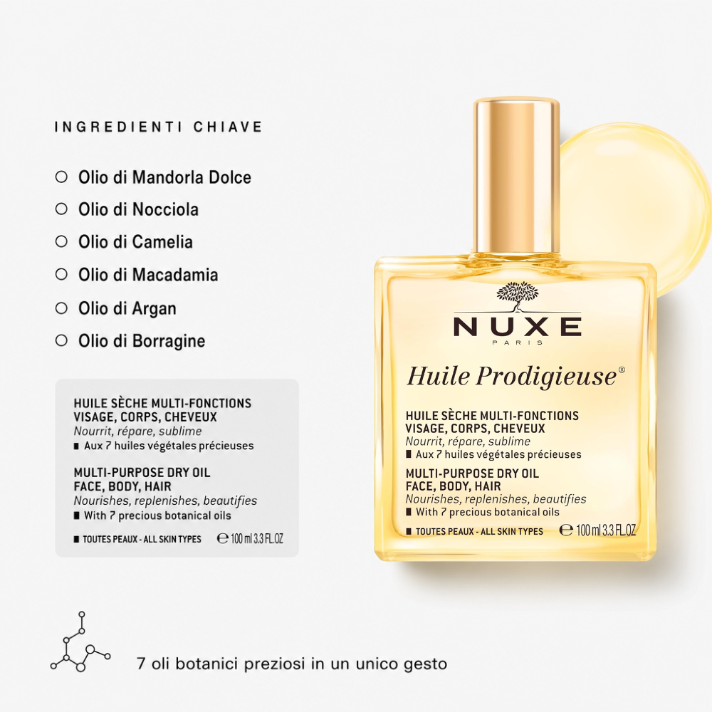 Nuxe Huile Prodigieuse - Olio Secco Multifunzione 100ml - foto 4