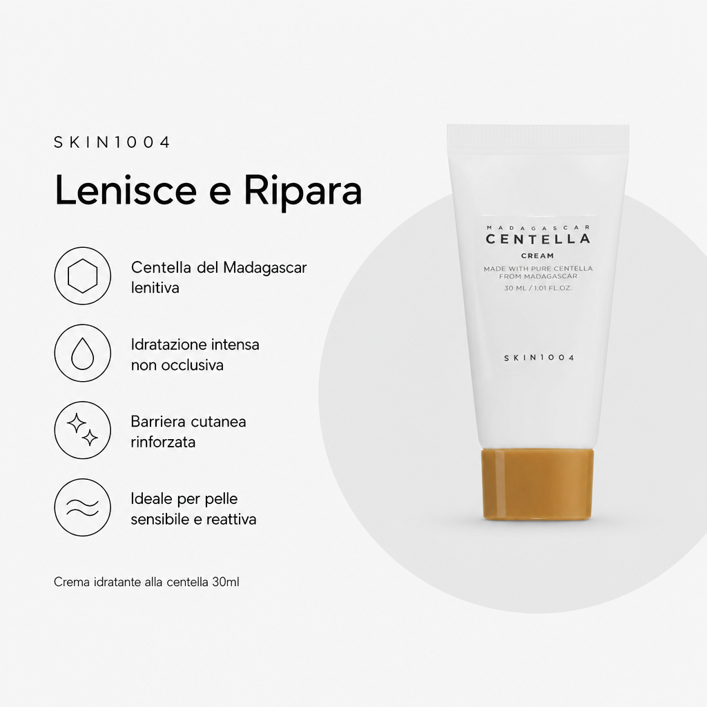 Skin1004 Centella Cream - Crema Lenitiva 30ml - benefici principali