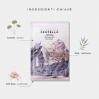 Ingredienti chiave: centella, BHA, sale rosa