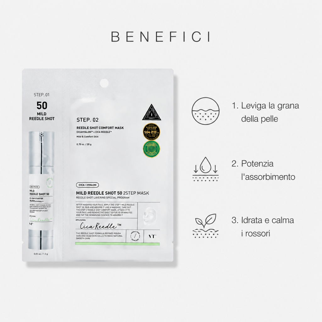 Benefici: leviga la grana, potenzia l'assorbimento, idrata e calma