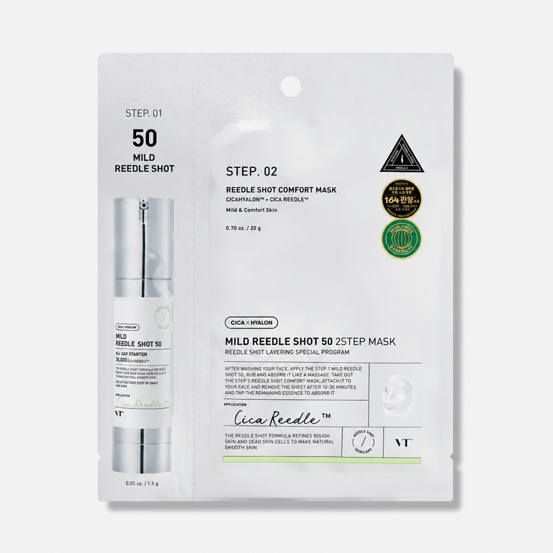 VT Cosmetics Mild Reedle Shot 50 2-Step Mask 25g