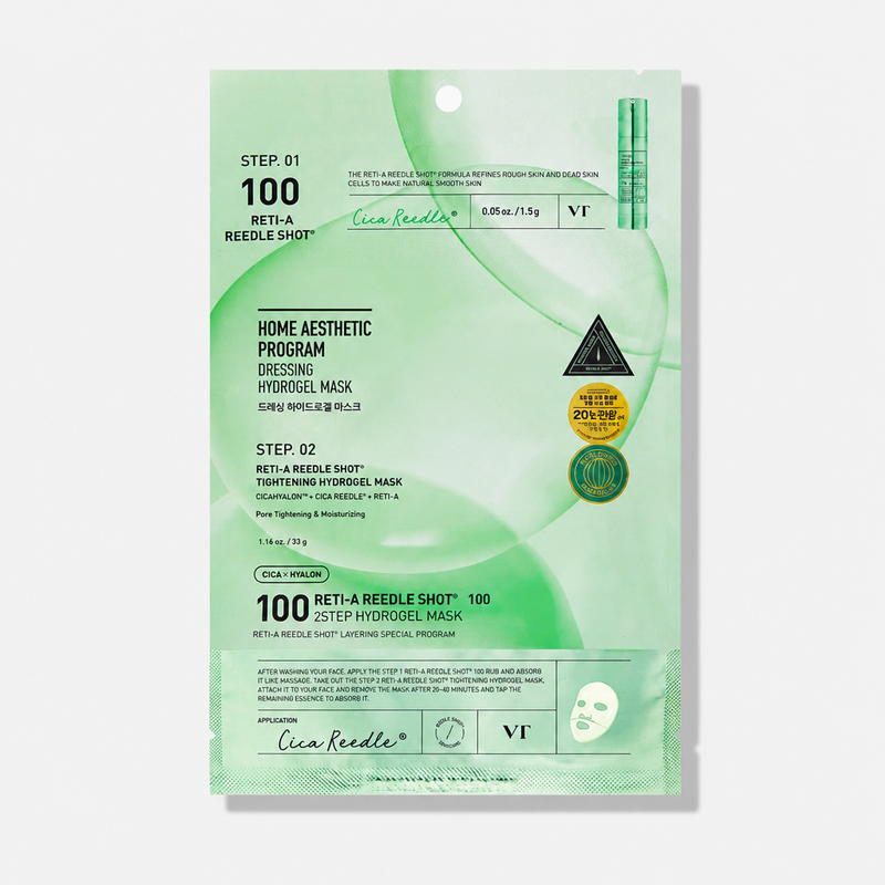 VT Cosmetics Reti-A Reedle Shot 100 2-Step Hydrogel Mask