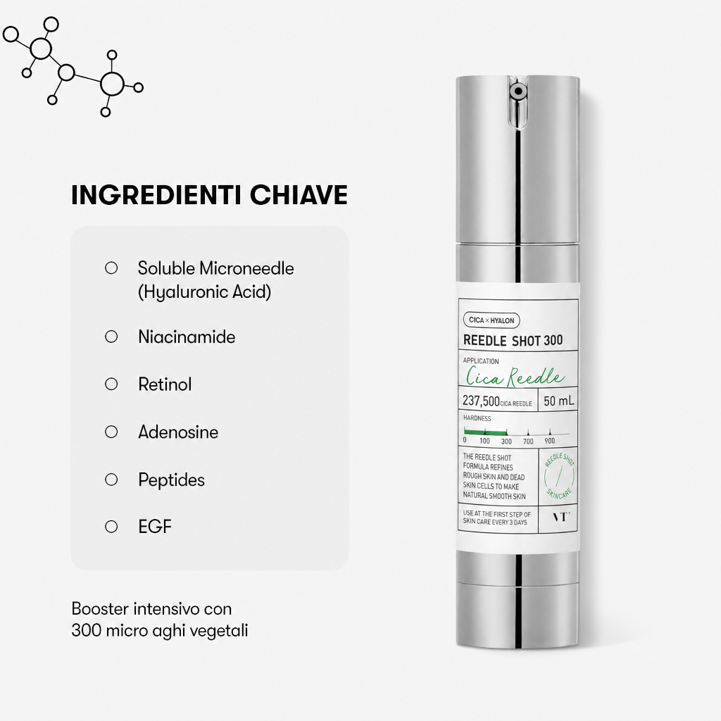 VT Reedle Shot 300 - Booster Intensivo 50ml - ingredienti chiave