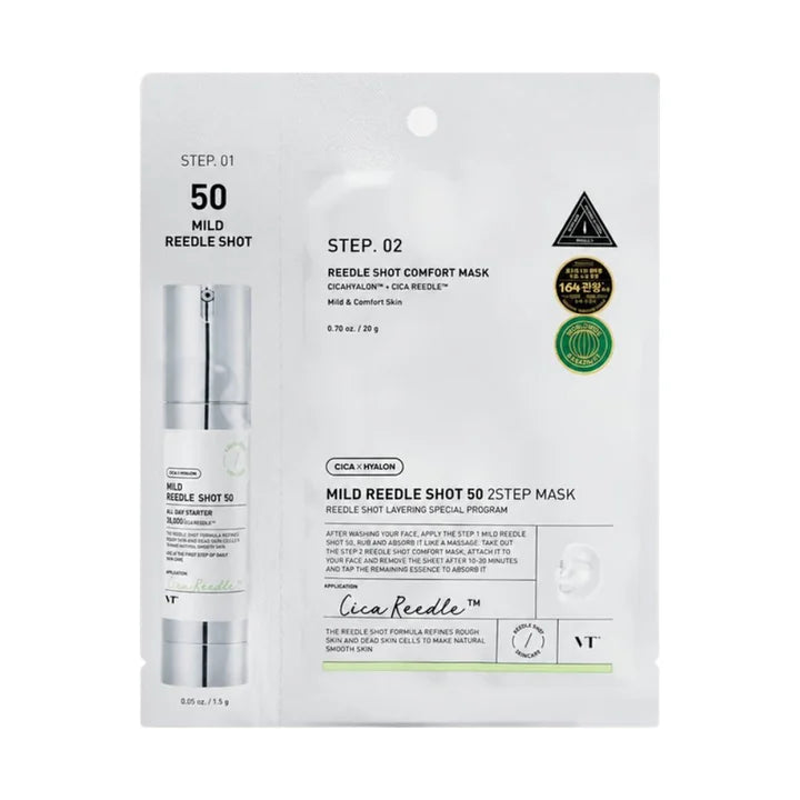 VT Cosmetics Mild Reedle Shot 50 2-Step Mask